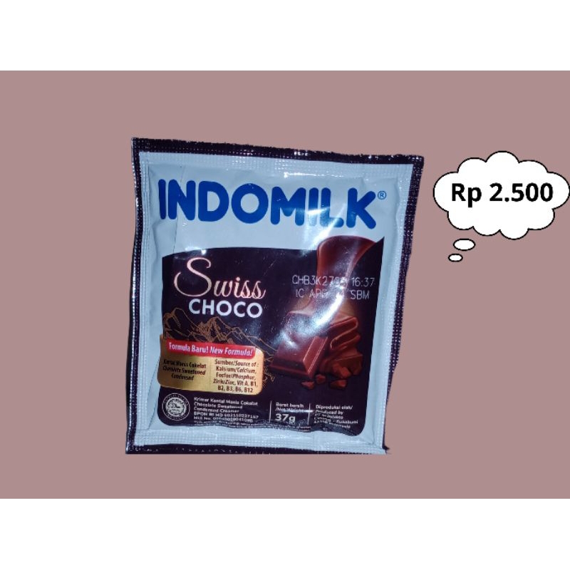 

Susu Sachet INDOMILK SWISS CHOCO