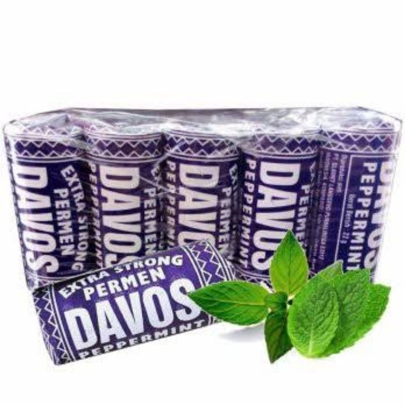 

ECER PERMEN DAVOS PEPPERMINT NETTO 1 PCS