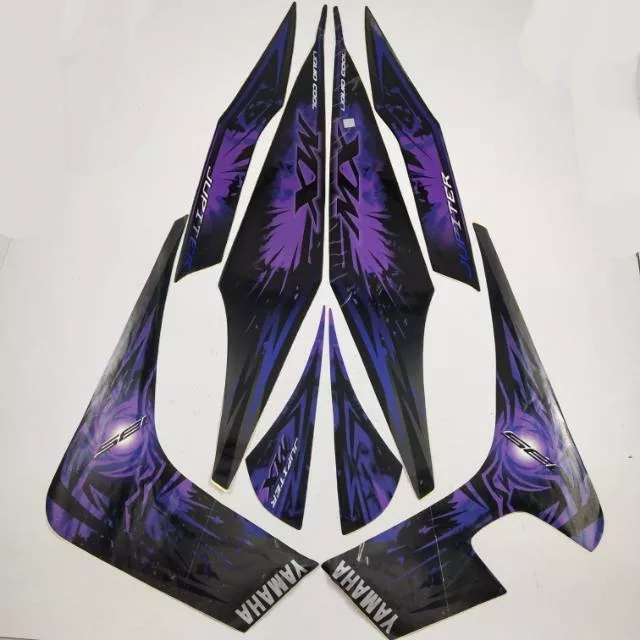 stiker striping yamaha jupiter mx old 135 2009 2010 hitam lis body original