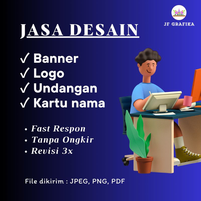 Jasa desain banner/logo/undangan/kartu nama