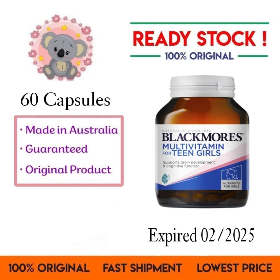 Blackmores Multivitamin Multi vitamin teen girl vitamin anak 60 cap