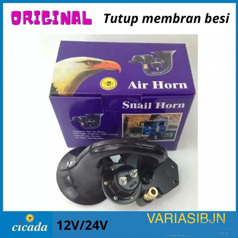 Klakson volvo scania merk cicada 12volt-24 volt