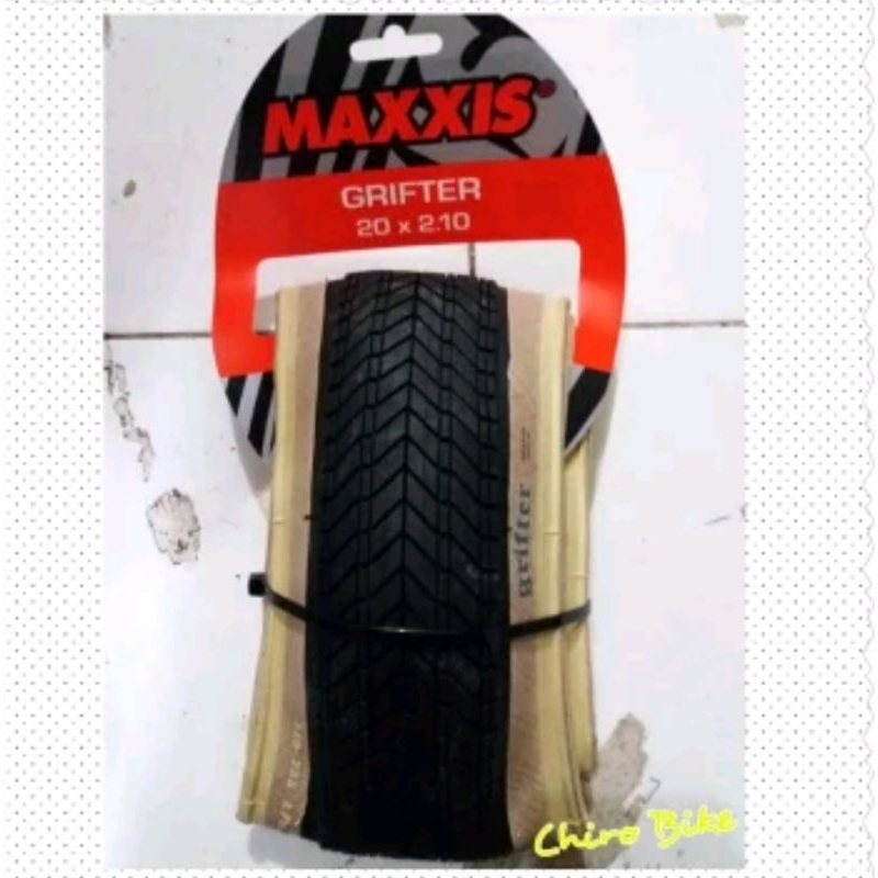 ban luar sepeda BMX 20 x 2.10 maxxis grifter skin wall kevlar