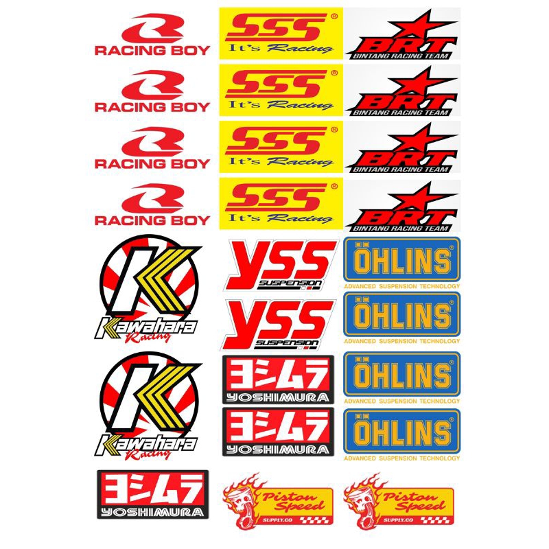 

Stiker Motor Racing