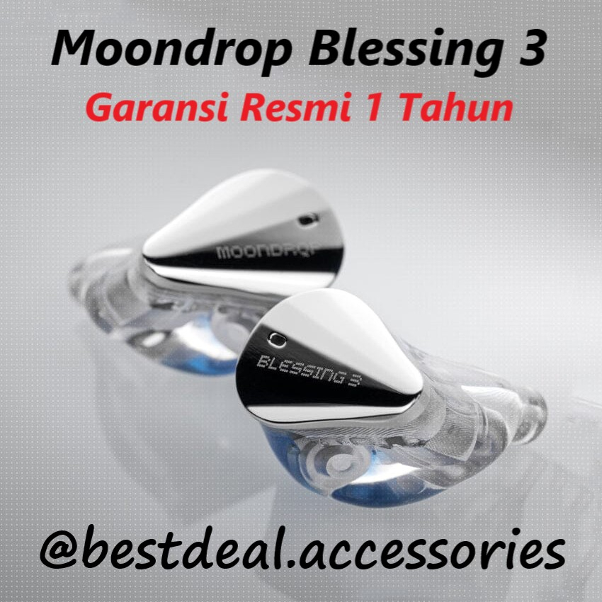 Moondrop Blessing 3 Hybrid Driver IEM 2DD 4BA Earphone - New Blessing 2