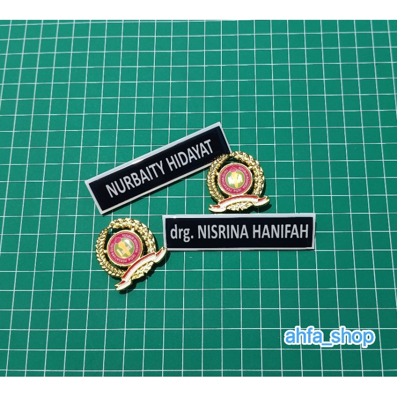 

Paket Name Tag ASN dan Pin PGRI