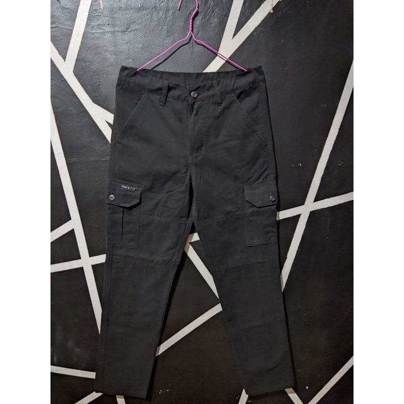 celana cargo hitam second