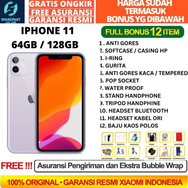 IPHONE 11 BARU TERSEDIA 64GB & 128 GB NEW SEGEL GREENPEL
