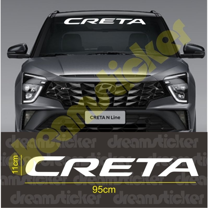 Cutting Sticker Kaca Depan Mobil Hyundai Creta Windshield Stiker