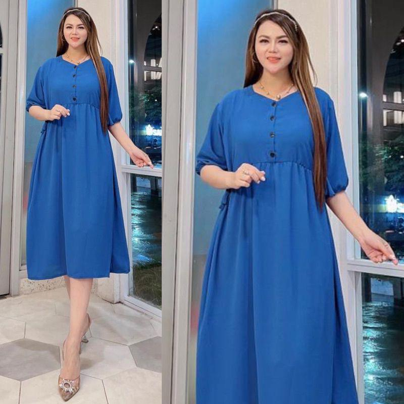 Daster Anjani Busui Crinkle Airflow / Dress Crinkle Busui