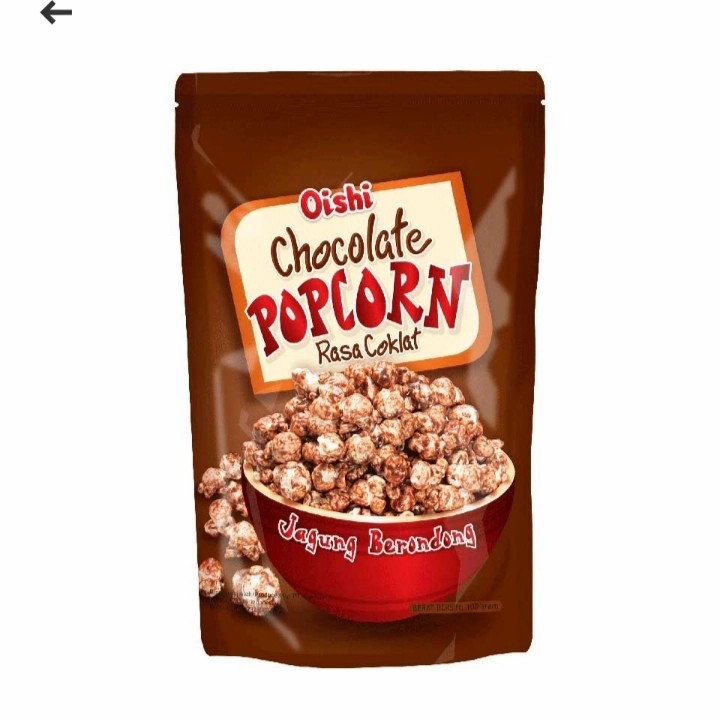 

Oishi chocolate popcorn rasa cokelat 100 gr