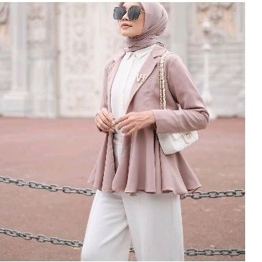 Daily Lady Blazer Vanilla Hijab