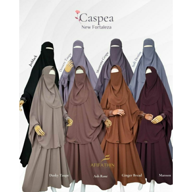 [READY] CASPEA GAMIS SET & GAMIS ONLY AFIFATHIN BY WINA | GAMIS PLATINUM  | KHIMAR NON PED | FREE CA