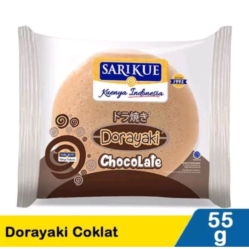 

Sari Roti Dorayaki Isi Cokelat/Strawberry 55gr