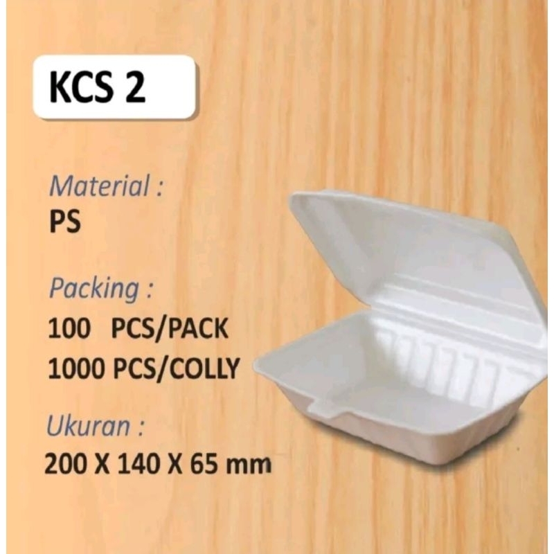 (Khusus Instant & Sameday) Foam Bubur KCS 2 - Sterofoam Bubur / Sterofoam Nasi Goreng / Mie Ayam