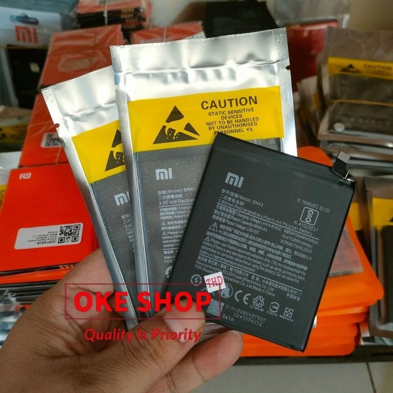 Baterai Xiaomi Redmi Note 4X Snapdragon Model BN43 Batre Batrei Battery Tanam Xiomi Redmi Not 4X