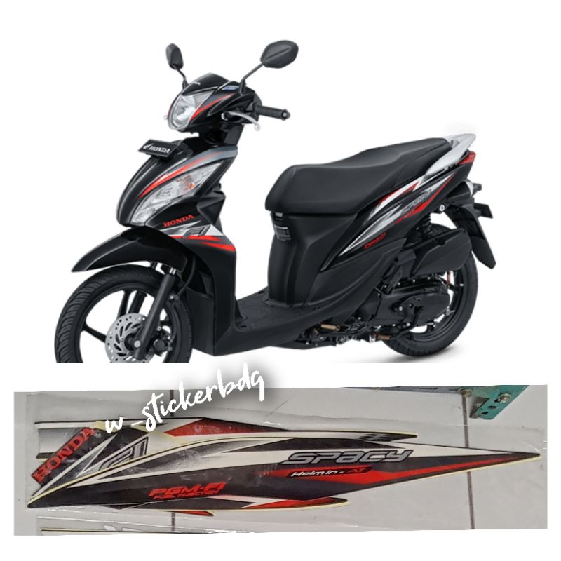 Striping Stiker Lis Bodi Honda Spacy 2014 Hitam Full
