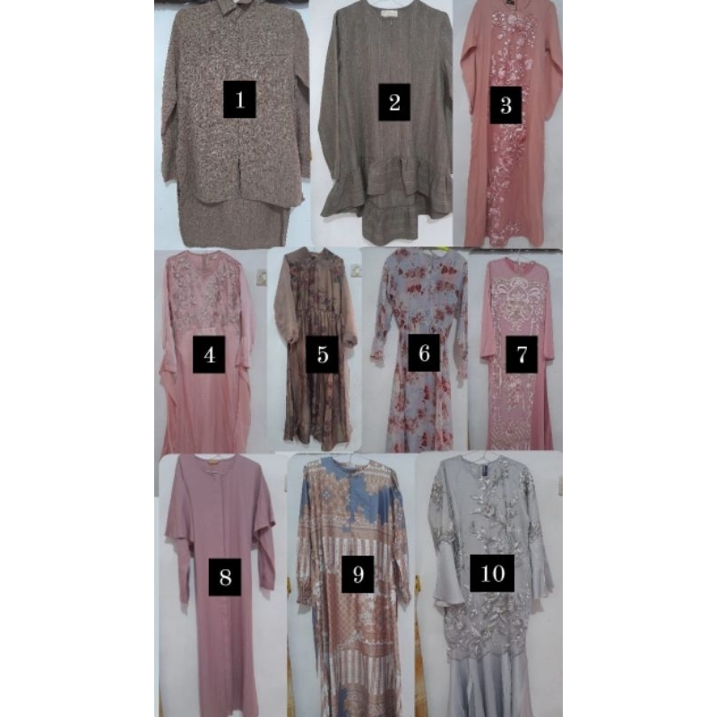 Preloved Wearing klamby, simply store, blackred.id, abinaya, local.id, izara butik, sallyscraft