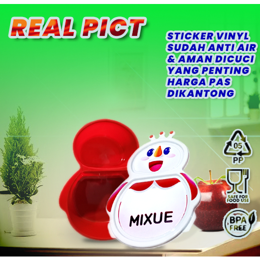 TERBARU BIG SALE Koi Official - Cheerful Mixue Bento Kotak Bekal Praktis Lunch Box Mixue