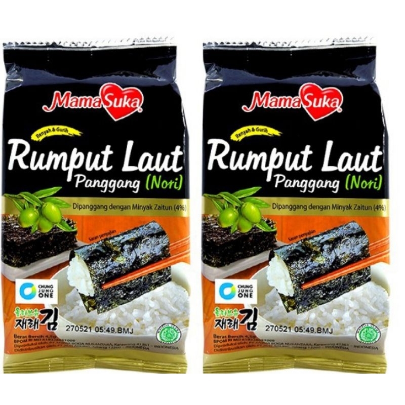 

MamaSuka Rumput Laut Panggang 2 x 4.5 g