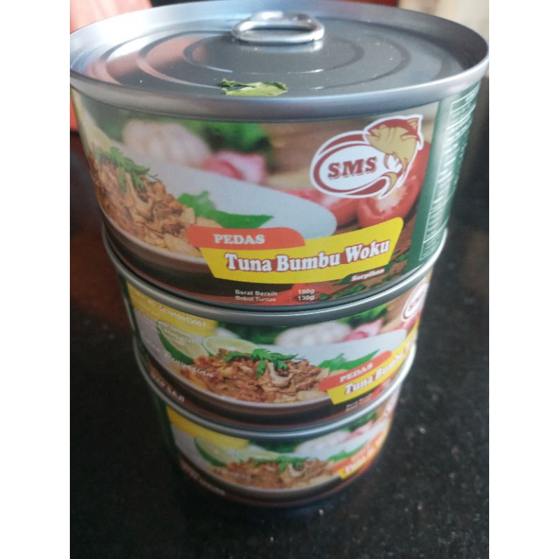 

Tuna Bumbu Woku Merk SMS Makanan Khas Manado/ Oleh Oleh Manado