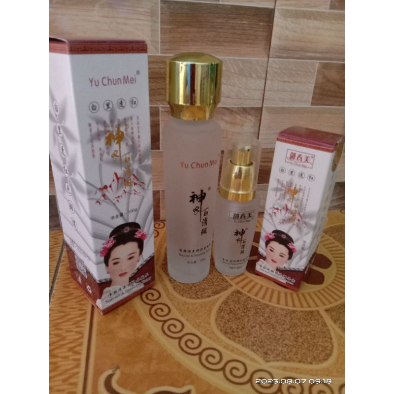 YOU CHEN MEI ORIGINAL IMPORT 2ITEM SERUM DAN TONER WHITENING