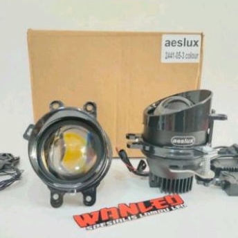 Aeslux Foglamp Lampu Foglamp LED Biled F7 3 Color Bracket Toyota