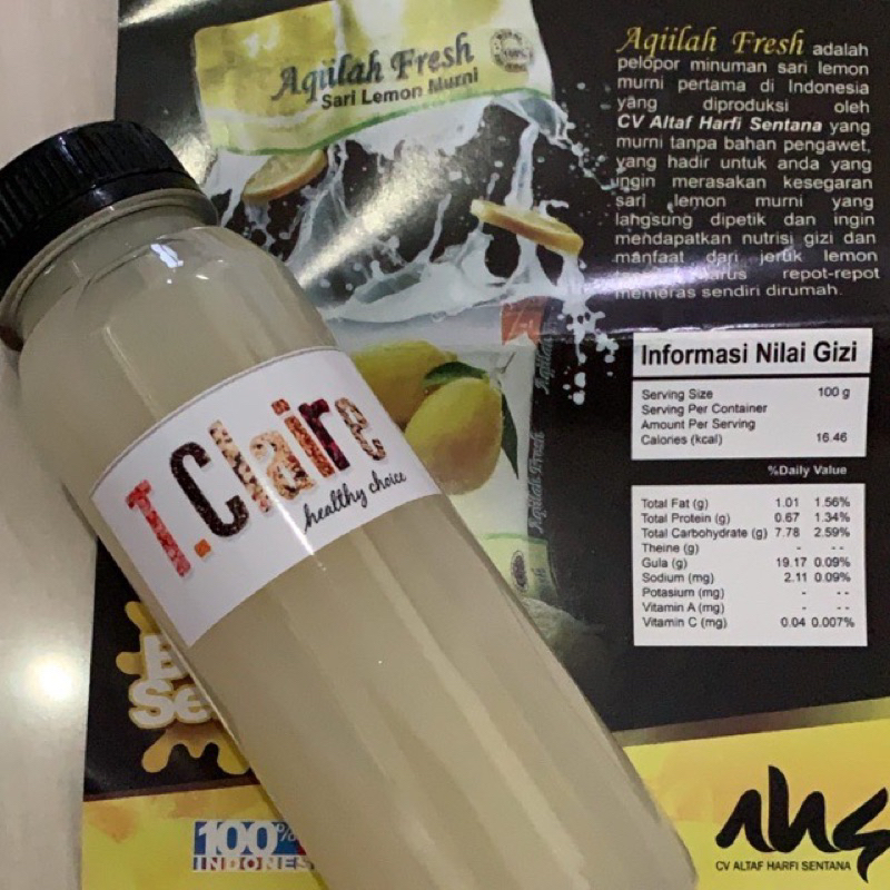 

Aqiilah Sari Lemon Extract / Murni 250ml