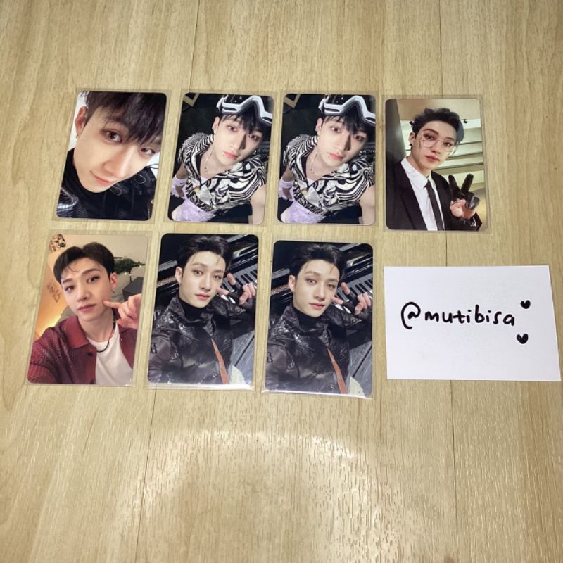 Bangchan Album Stray Kids Photocard Official poca pc kertas ganteng kpop skz pob pre order benefit b
