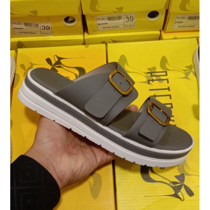 SANDAL WEDGES WANITA PRODUK ORIGINAL BRAND PETER KEIZA ||| SANDAL PETER KEIZA ORIGINAL || SANDAL TEB