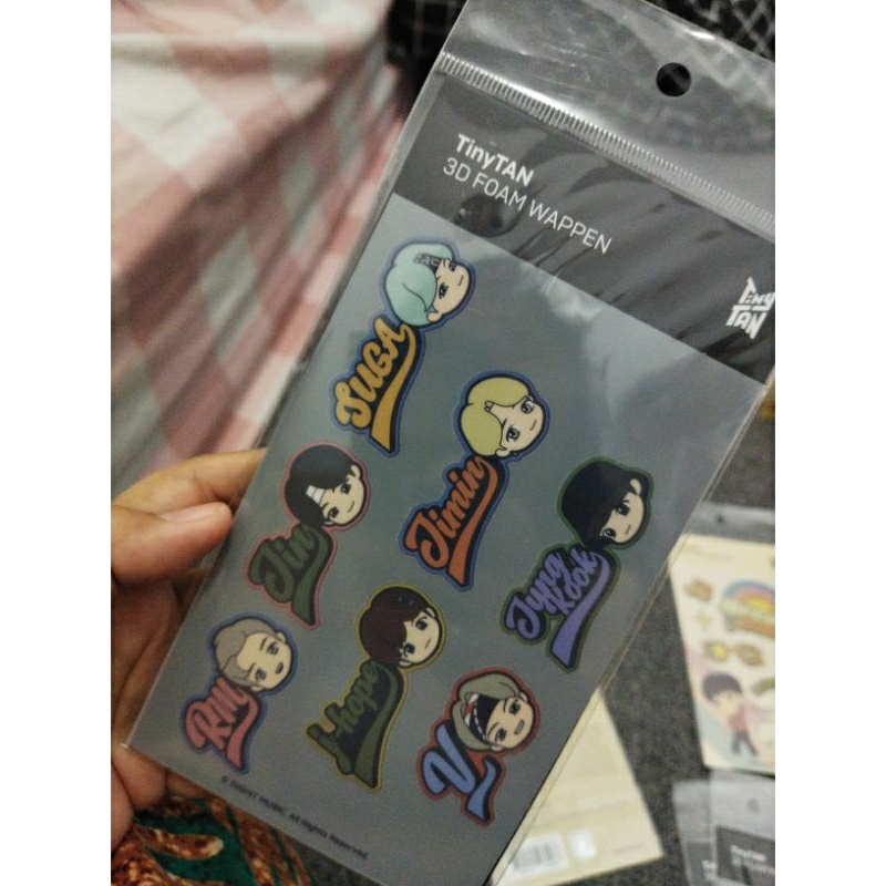 sticker 3D Foam TinyTan BTS