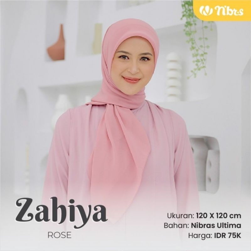 ZAHIYA Square/ Hijab Segi Empat/ Hijab Polos Nibras