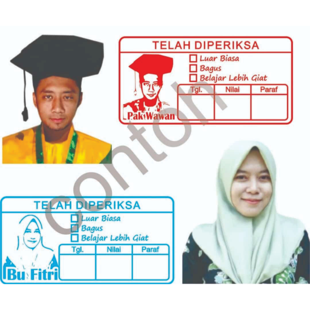 

Stempel flash, Stempel Nilai, Stempel Karakter, Stempel Foto
