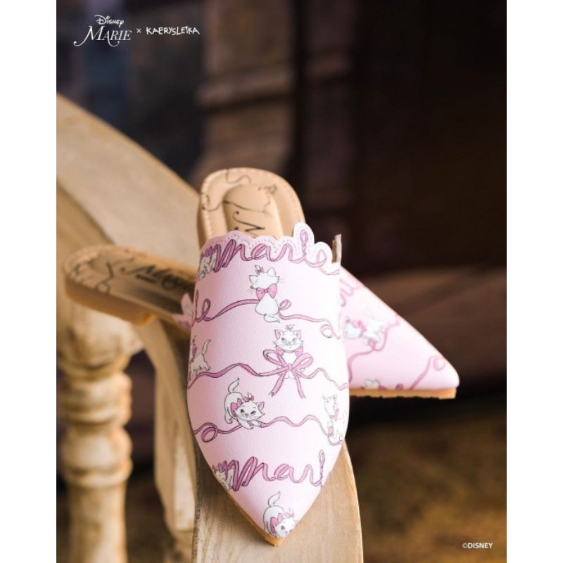 Kaerysleika X Disney Marie Duchess Pointy Slipper Blush size 38 | Ittaherl Marie Cat