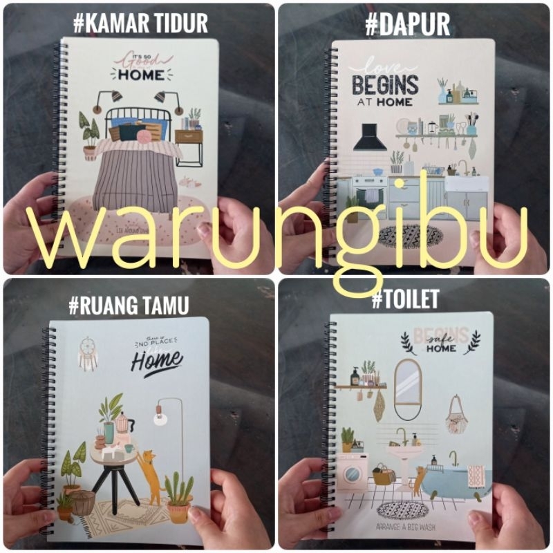 

Home Spiral Ruled Notebook Buku Tulis Catatan Harian Kuliah Jurnal Hard Cover