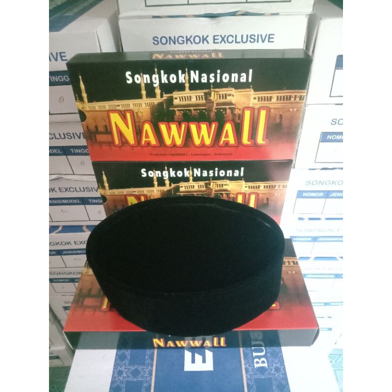 (GROSIR) PECI HITAM NAWWAL AA NON AC ORIGINAL PAK HAMID TINGGI 8-9-10 SONGKOK HITAM NAWWAL KOPIAH HI