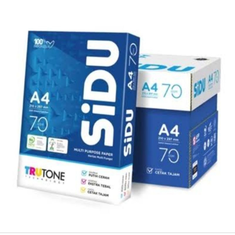 

Kertas HVS A4 GSM Sidu