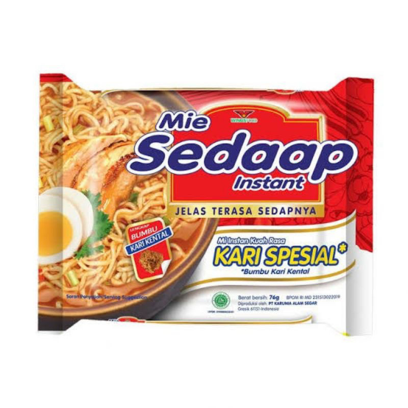 

Mie sedap mie instan kuah rasa kari spesial