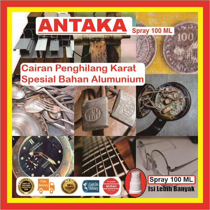 ANTAKA Cairan Anti Karat Mobil 100 ML Cakram Mesin Leher Knalpot Kolong Radiator Velg Pelek Cat Car 