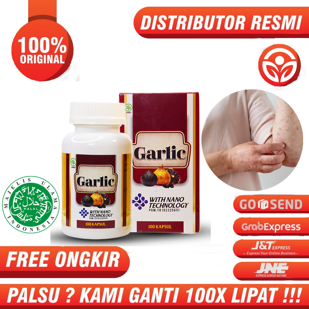 

Obat Alergi Gatal , Kulit Iritasi , Alergi Dingin Black Garlic Asli Herbal Original 100% Ektrak bawang hitam putih lanang Sudah BPOM