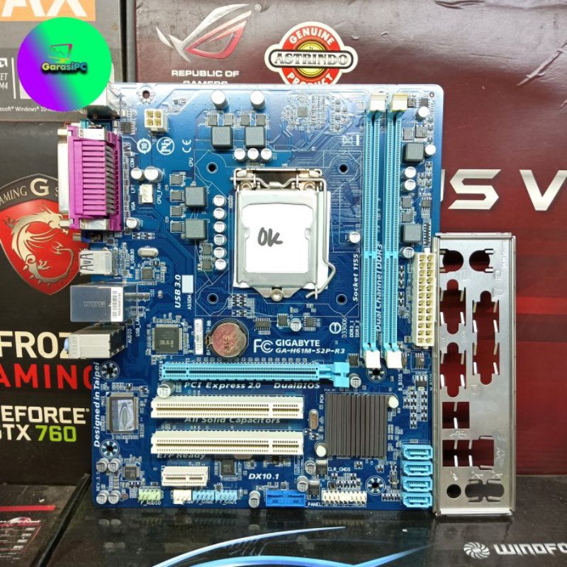 Motherboard H61 Gigabyte Socket LGA 1155 GA-H61M-S2P-R3 USB 3.0 DDr3