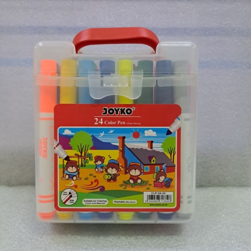 

[ MURAH ] Spidol Warna Color Pen 24 Warna Joyko CLP-56-24