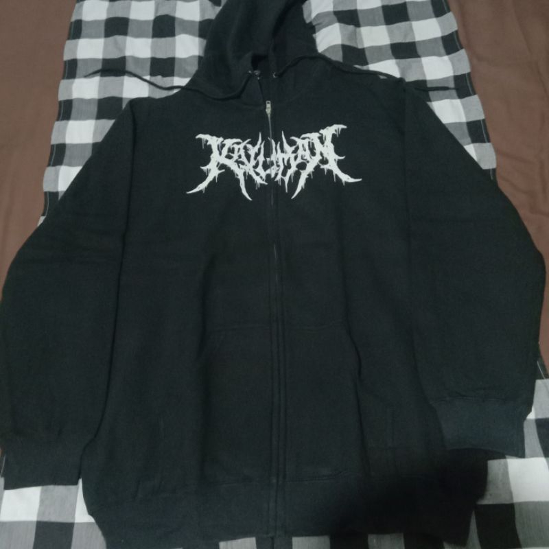 Zipper Hoodie Band Kaluman Second Lisensi Groove Anjing Edan Second