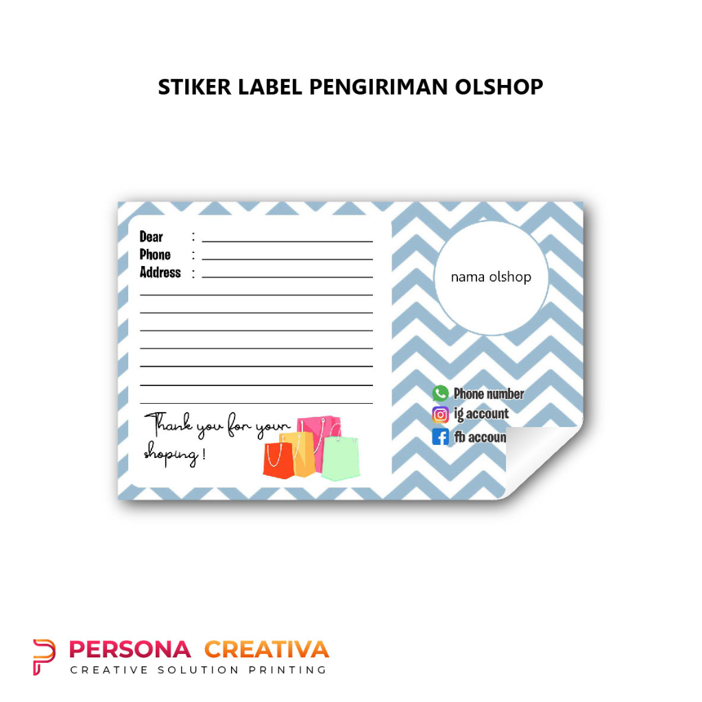 

Label Pengiriman Stiker Chromo 002