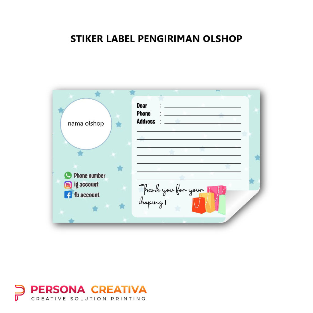 

Label Pengiriman Stiker Chromo 003