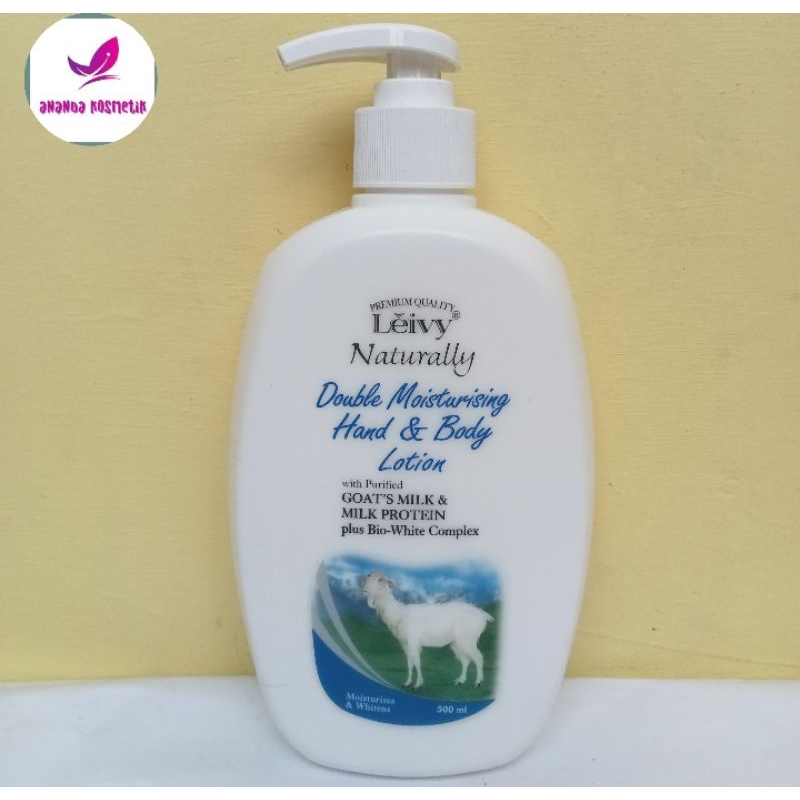 Leivy goats milk hand and body lotion