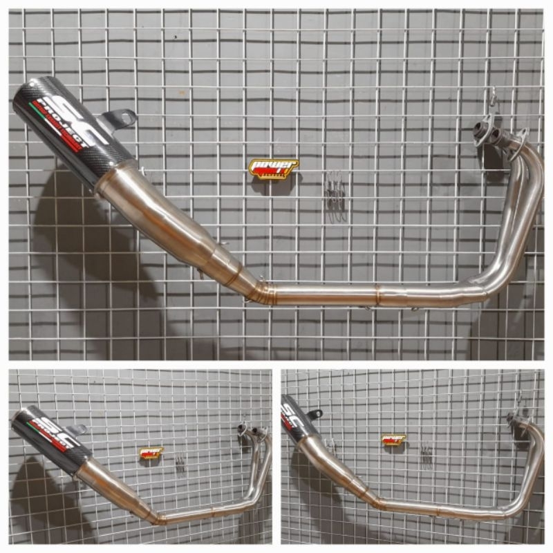 Knalpot SC PROJECT Kawasaki Ninja 250fi New/Old Full System ( PNP )