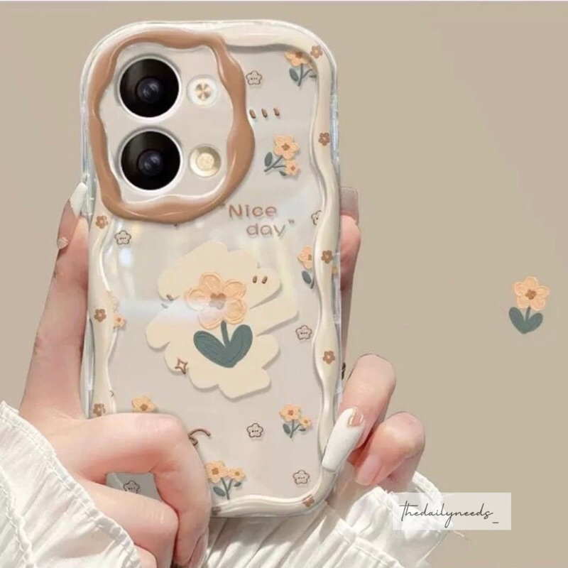 IPHONE Soft Case Vintage Beautiful Flowers Casing Iphone Lucu Imut Transparan Gambar Bunga Iphone X 