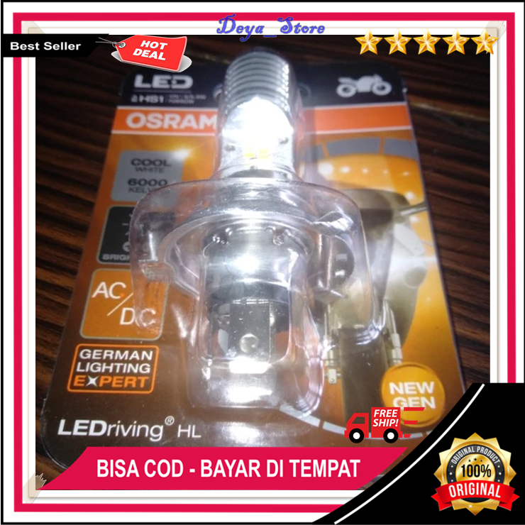 Bohlam Lampu Motor Depan Osram Led H4 Scoopy Fi Original Osram Bohlam LED Motor High Quality
