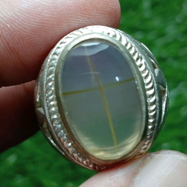 batu cincin akik tapak jalak kristal